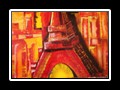 La Tour Eiffel 100x80cm Acrylmischtechnik auf Leinen